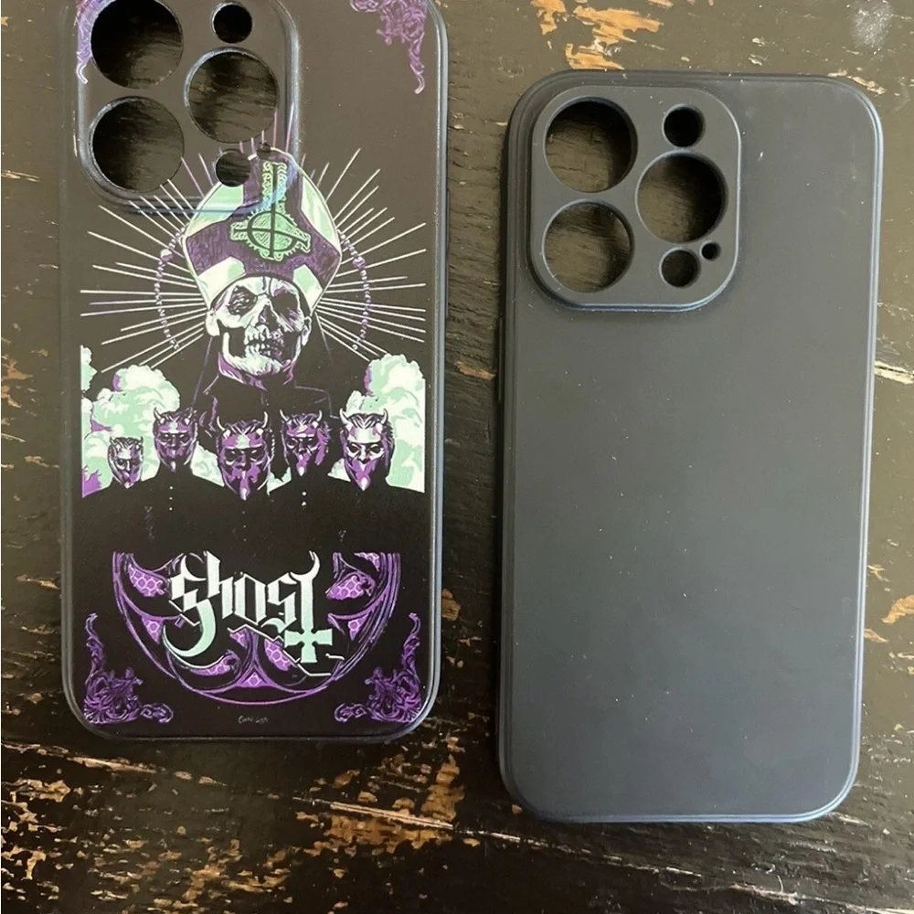 For Apple iPhone 14 Pro Phone Case Ghost Papa Emeritus Solid Black Lot Of 2